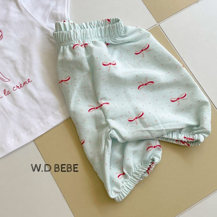 Woodie - Korean Baby Fashion - #babyoninstagram - Ribbon Top Bottom Set - 8