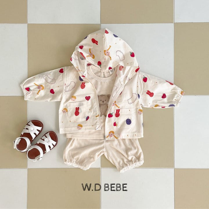 Woodie - Korean Baby Fashion - #babyoninstagram - Pattern Hoody Zip Up - 8