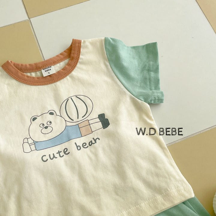 Woodie - Korean Baby Fashion - #babyootd - Moon Light Top Bottom Set - 8