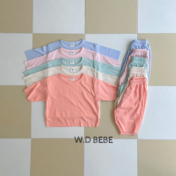 Woodie - Korean Baby Fashion - #babyootd - Pastel Top Bottom Set - 2