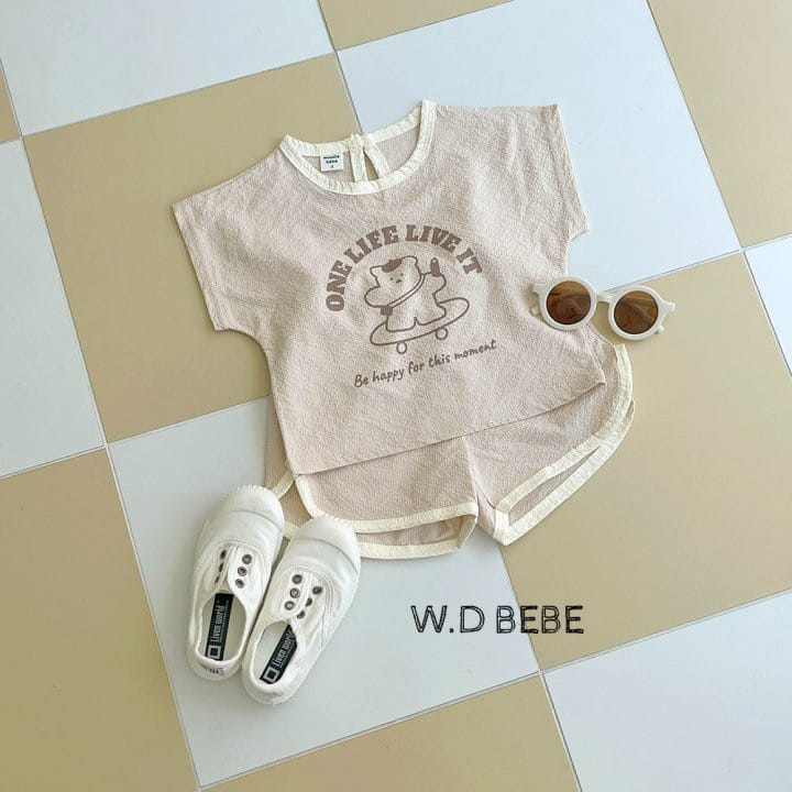 Woodie - Korean Baby Fashion - #babyoutfit - Skater Top Bottom Set - 3