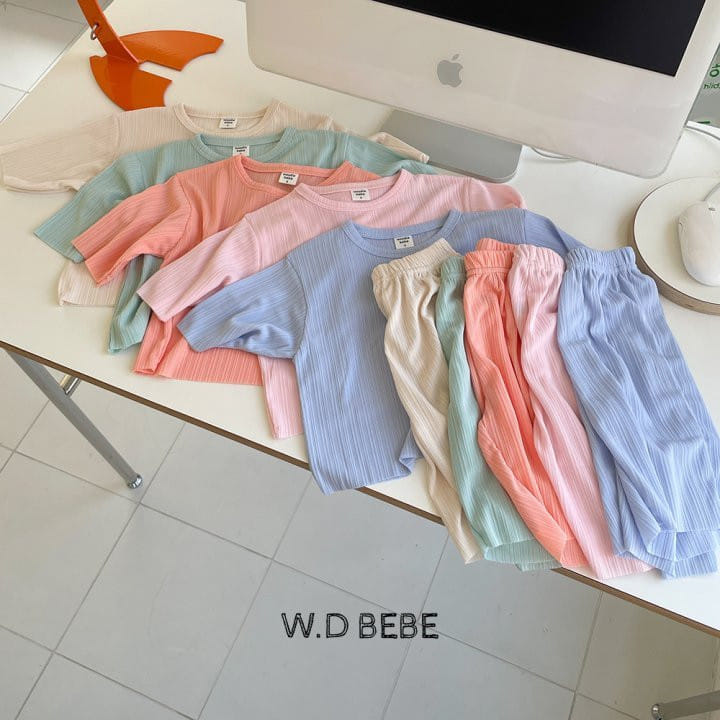 Woodie - Korean Baby Fashion - #babyoutfit - Pastel Top Bottom Set - 3