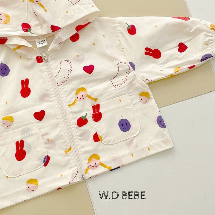 Woodie - Korean Baby Fashion - #babyoutfit - Pattern Hoody Zip Up - 10