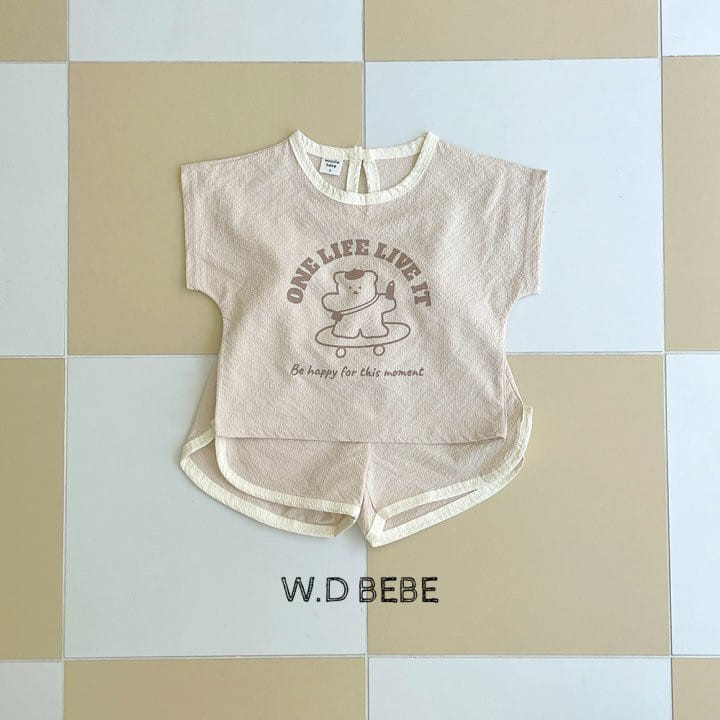 Woodie - Korean Baby Fashion - #babyoutfit - Skater Top Bottom Set - 4