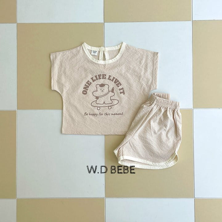 Woodie - Korean Baby Fashion - #onlinebabyboutique - Skater Top Bottom Set - 5