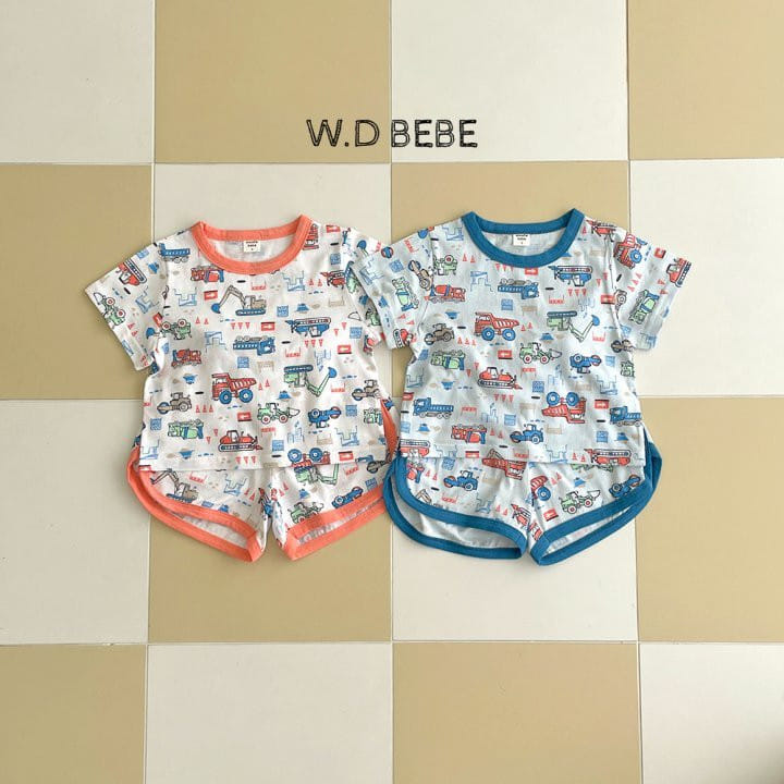 Woodie - Korean Baby Fashion - #onlinebabyboutique - Vroom Top Bottom Set