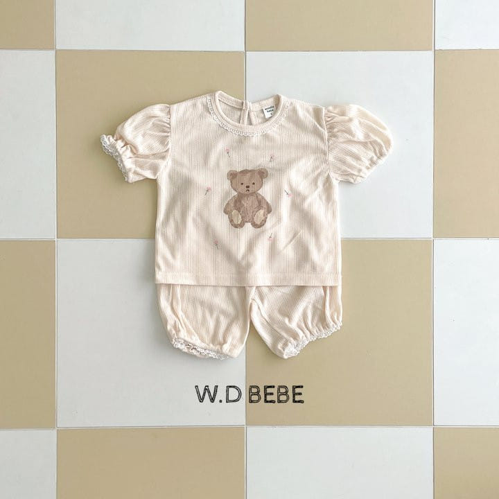 Woodie - Korean Baby Fashion - #onlinebabyboutique - Sharon Top Bottom Set - 6