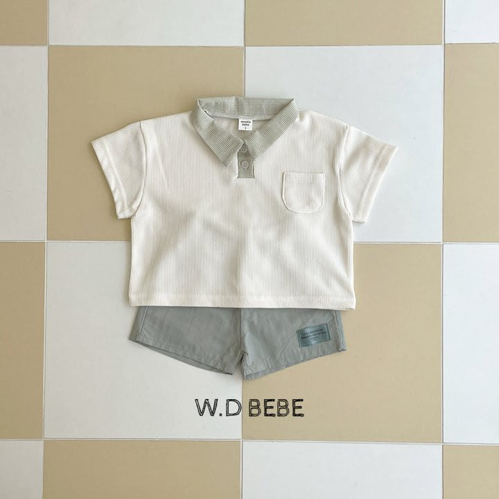 Woodie - Korean Baby Fashion - #onlinebabyshop - Eiffel Top Bottom Set - 5