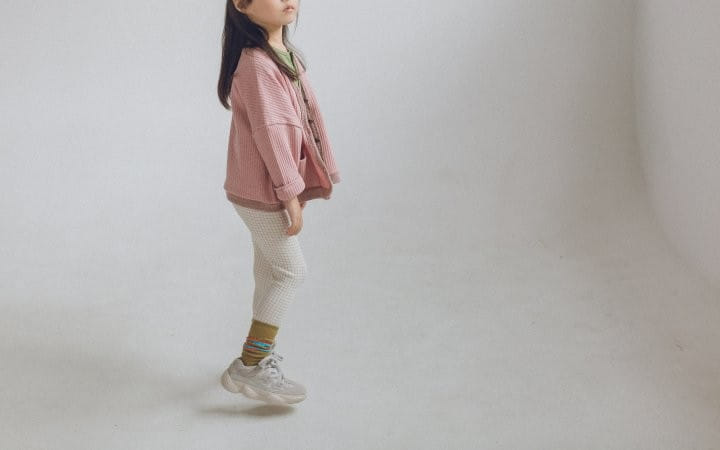 Yerooyena - Korean Children Fashion - #kidzfashiontrend - Check Banding Leggings - 8