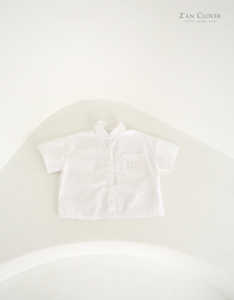 Zan Clover - Korean Children Fashion - #childofig - Zac Boxy White Shirt - 2