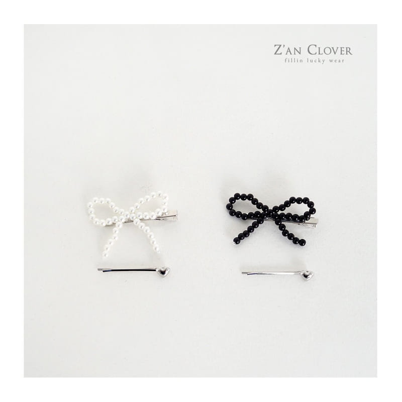 Zan Clover - Korean Children Fashion - #childofig - Pearl Ribbon Pin Set