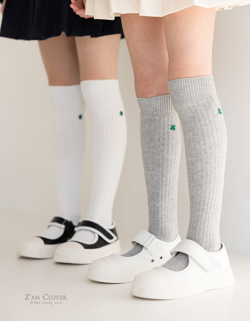 Zan Clover - Korean Children Fashion - #childofig - Clover Over Knee Socks - 10