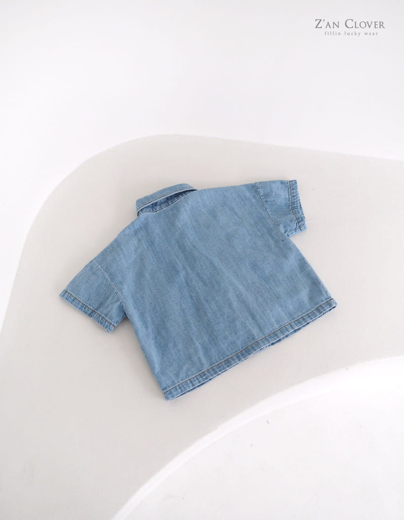 Zan Clover - Korean Children Fashion - #designkidswear - Zac Boxy Denim Shirt - 5