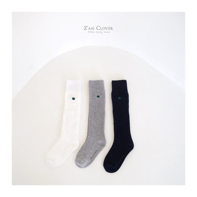Zan Clover - Korean Children Fashion - #fashionkids - Clover Over Knee Socks