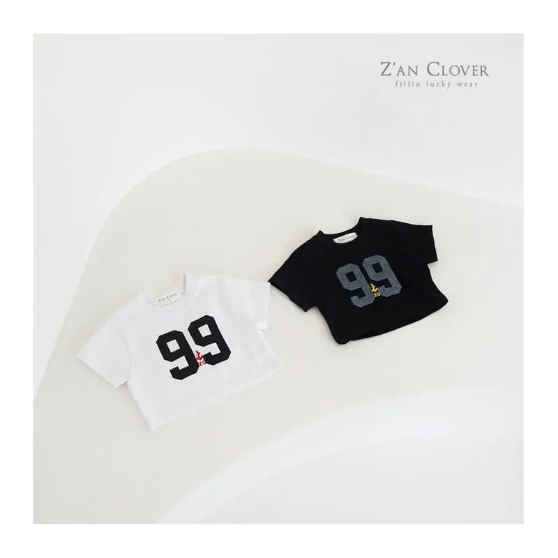 Zan Clover - Korean Children Fashion - #kidsshorts - 99 Short Tee