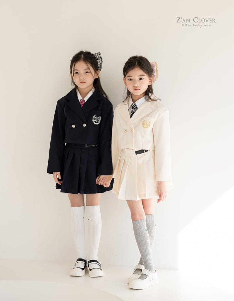 Zan Clover - Korean Children Fashion - #kidsstore - Clover Over Knee Socks - 3