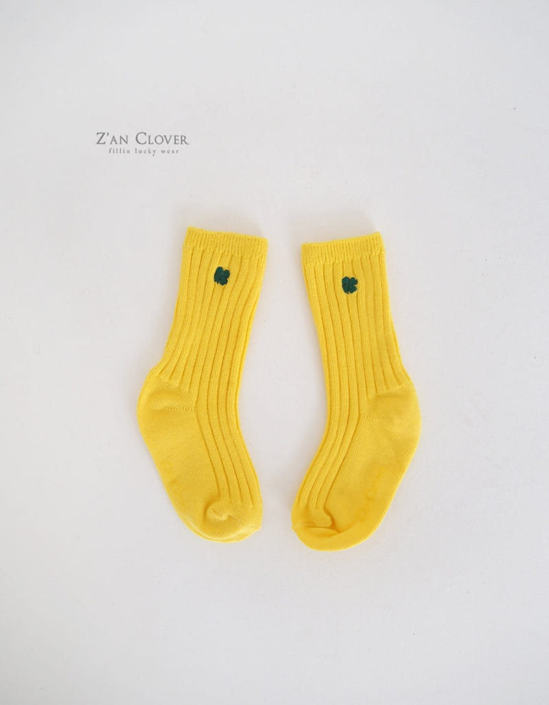 Zan Clover - Korean Children Fashion - #littlefashionista - Vivid Clover Socks - 8