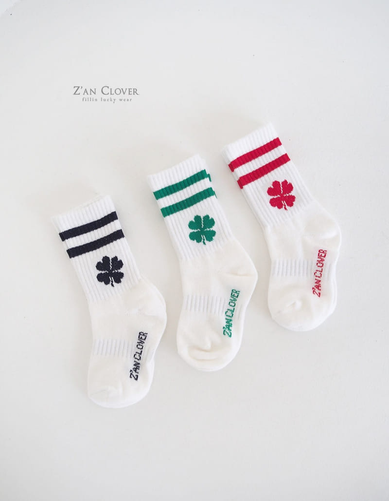 Zan Clover - Korean Children Fashion - #prettylittlegirls - Color Sport Socks - 10