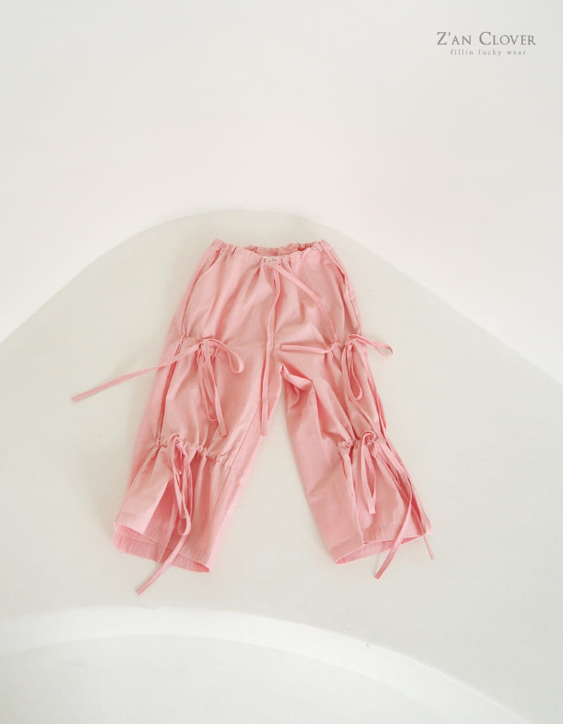 Zan Clover - Korean Children Fashion - #stylishchildhood - Strap Ribbon Pants - 3