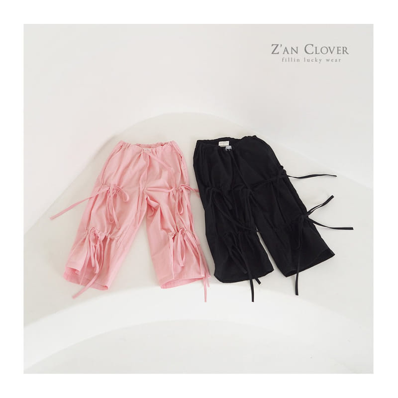 Zan Clover - Korean Children Fashion - #todddlerfashion - Strap Ribbon Pants