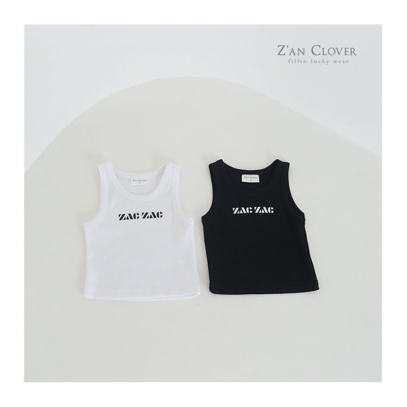 Zan Clover - Korean Children Fashion - #toddlerclothing - Zac Rib Sleeveless Tee