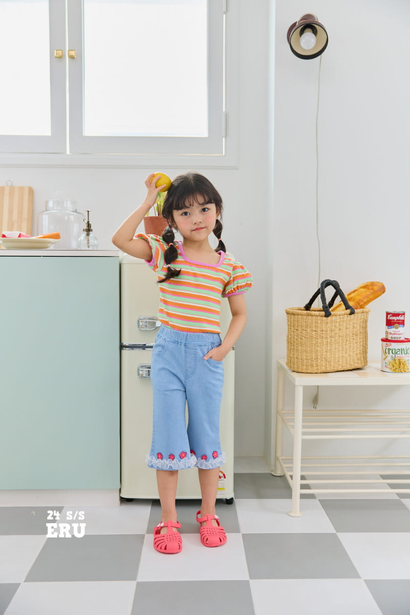 e.ru - Korean Children Fashion - #childofig - Line Square Tee - 4