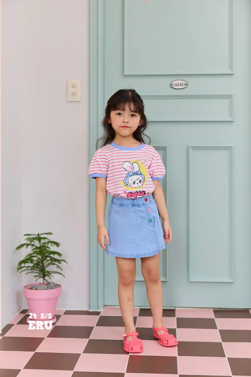 e.ru - Korean Children Fashion - #discoveringself - Line Rabbit Tee - 5