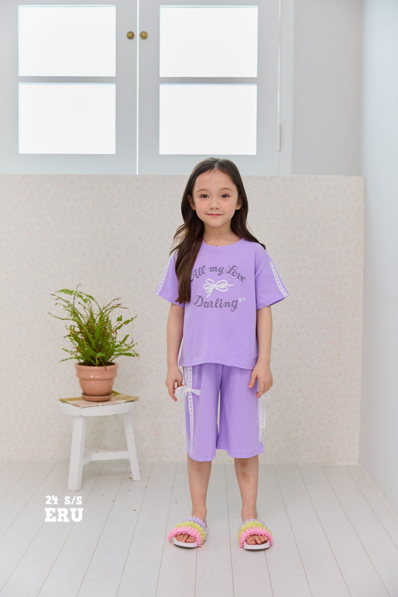 e.ru - Korean Children Fashion - #discoveringself - Ribbon Top Bottom Set - 2