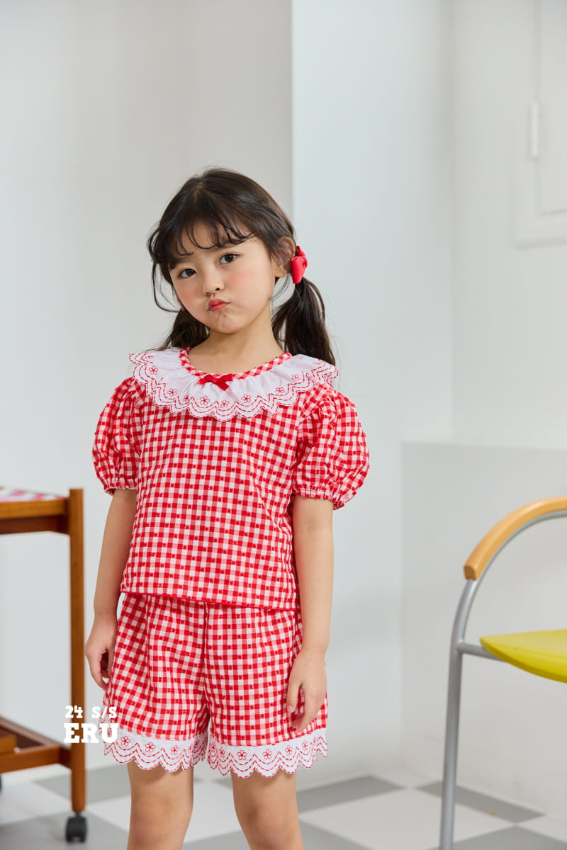 e.ru - Korean Children Fashion - #kidsshorts - Anny Top Bottom Set - 3