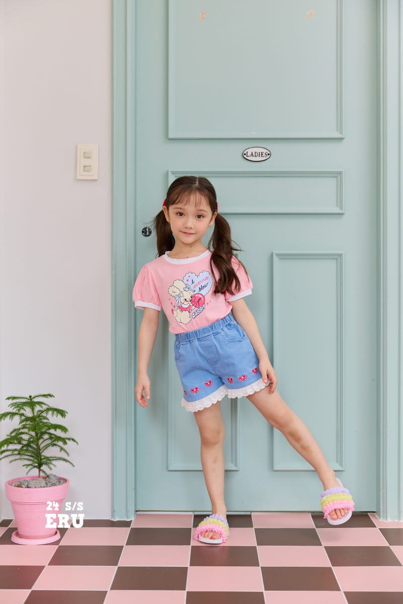 e.ru - Korean Children Fashion - #kidsshorts - Heart Rabbit TE - 6