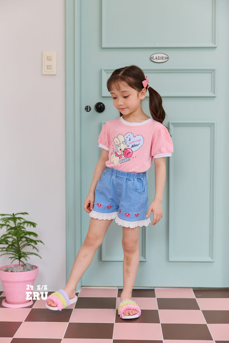 e.ru - Korean Children Fashion - #kidsshorts - Ribbon Span Pants - 5