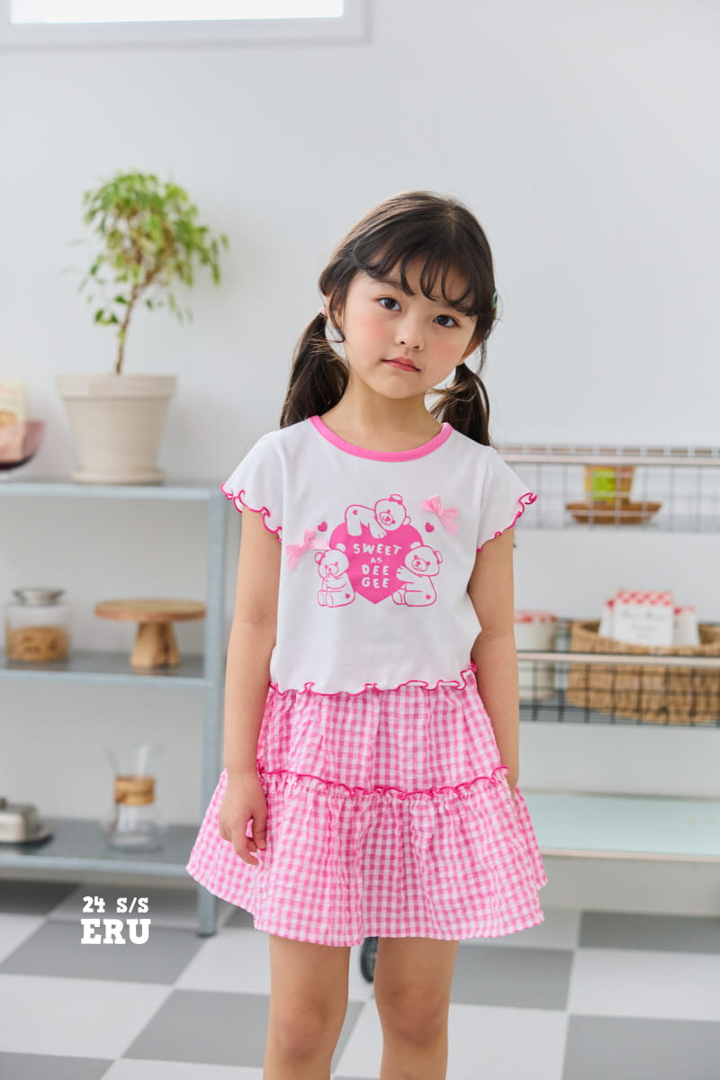 e.ru - Korean Children Fashion - #kidsshorts - Heart Bear Tee - 2