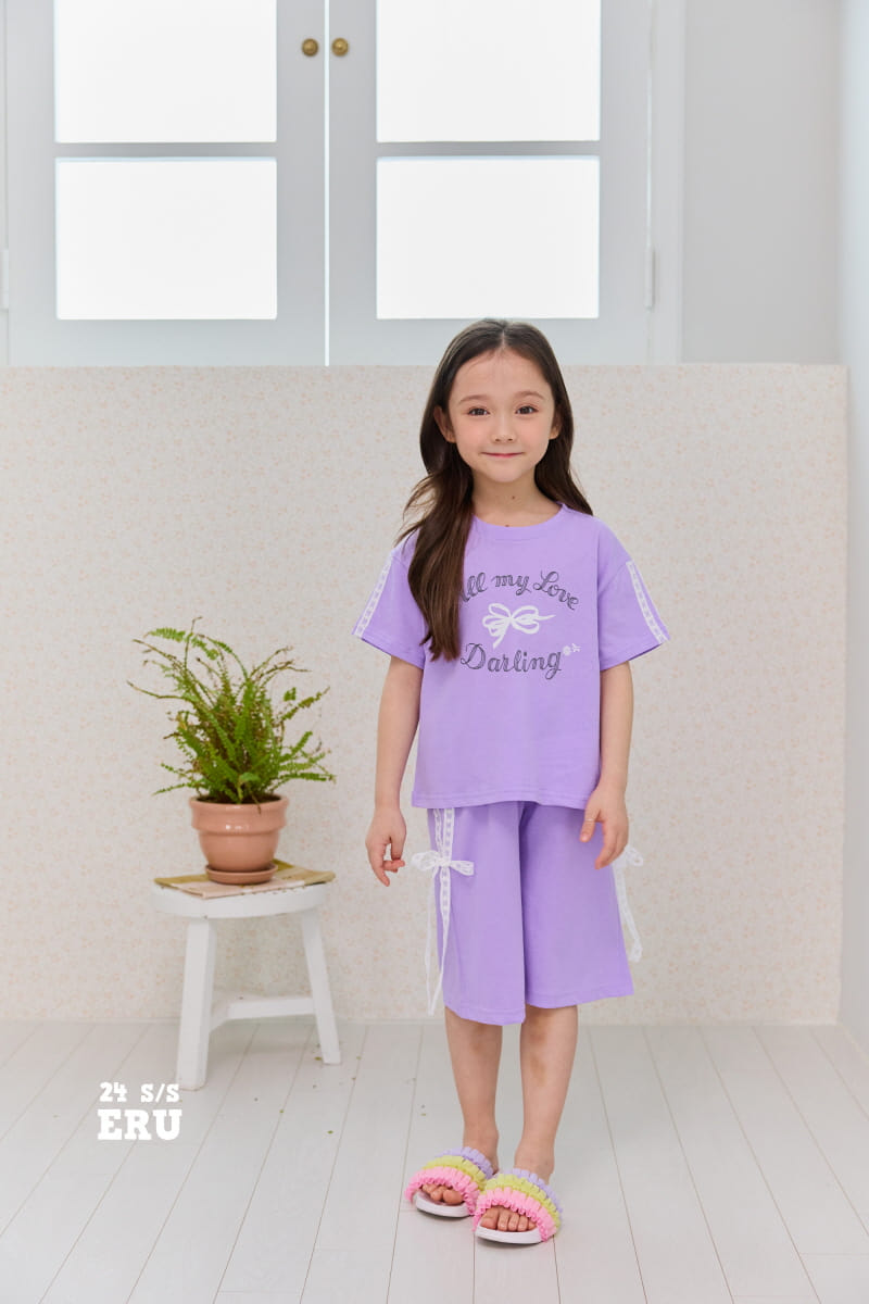 e.ru - Korean Children Fashion - #kidsstore - Ribbon Top Bottom Set - 5