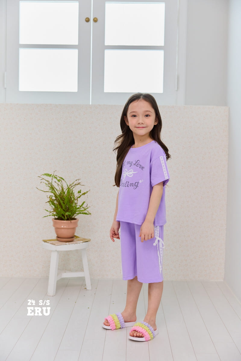 e.ru - Korean Children Fashion - #kidzfashiontrend - Ribbon Top Bottom Set - 6