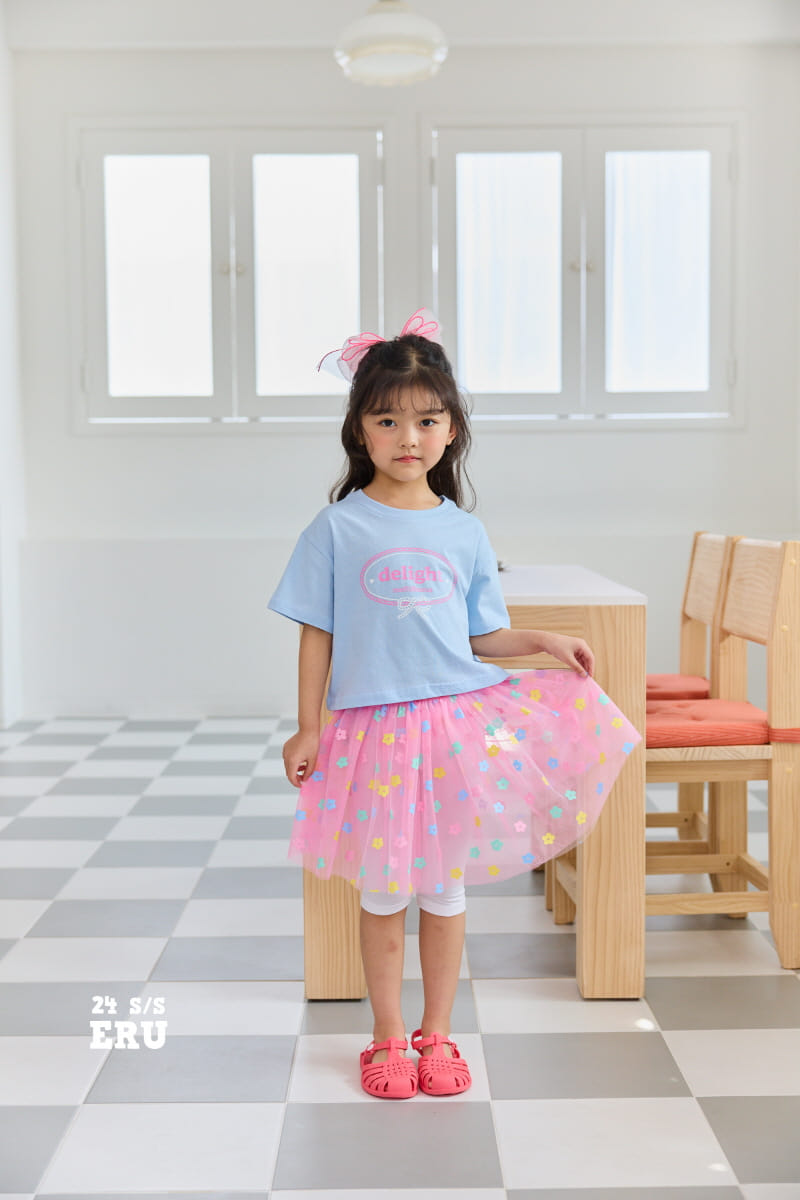 e.ru - Korean Children Fashion - #littlefashionista - Flower Skirt Leggings - 2