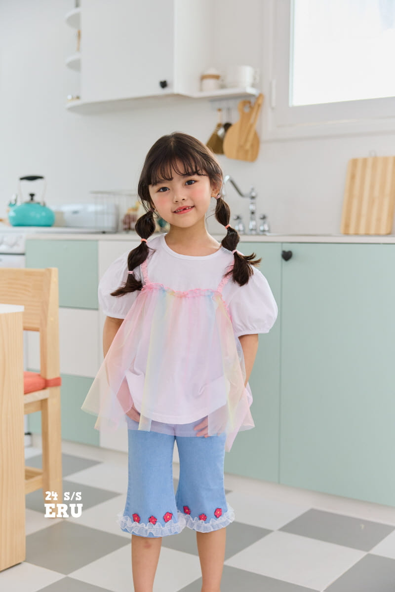 e.ru - Korean Children Fashion - #littlefashionista - Rainbow Long Tee - 3