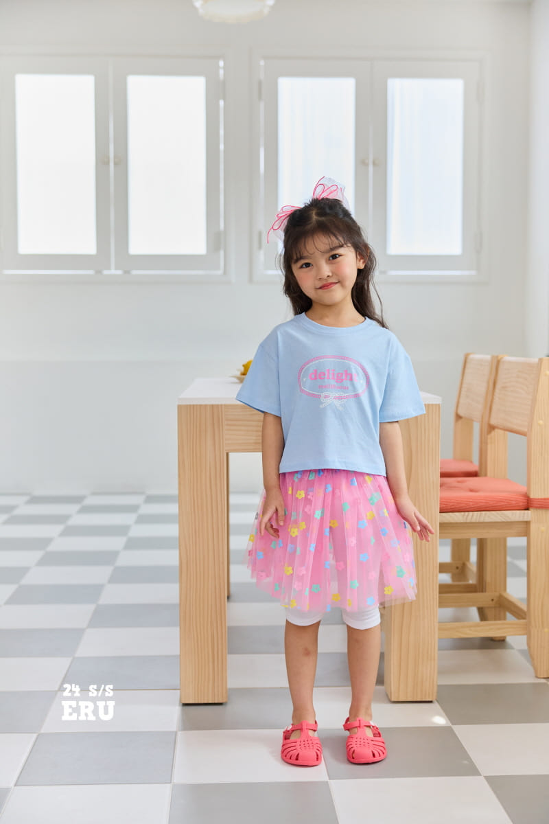e.ru - Korean Children Fashion - #magicofchildhood - Flower Skirt Leggings - 4