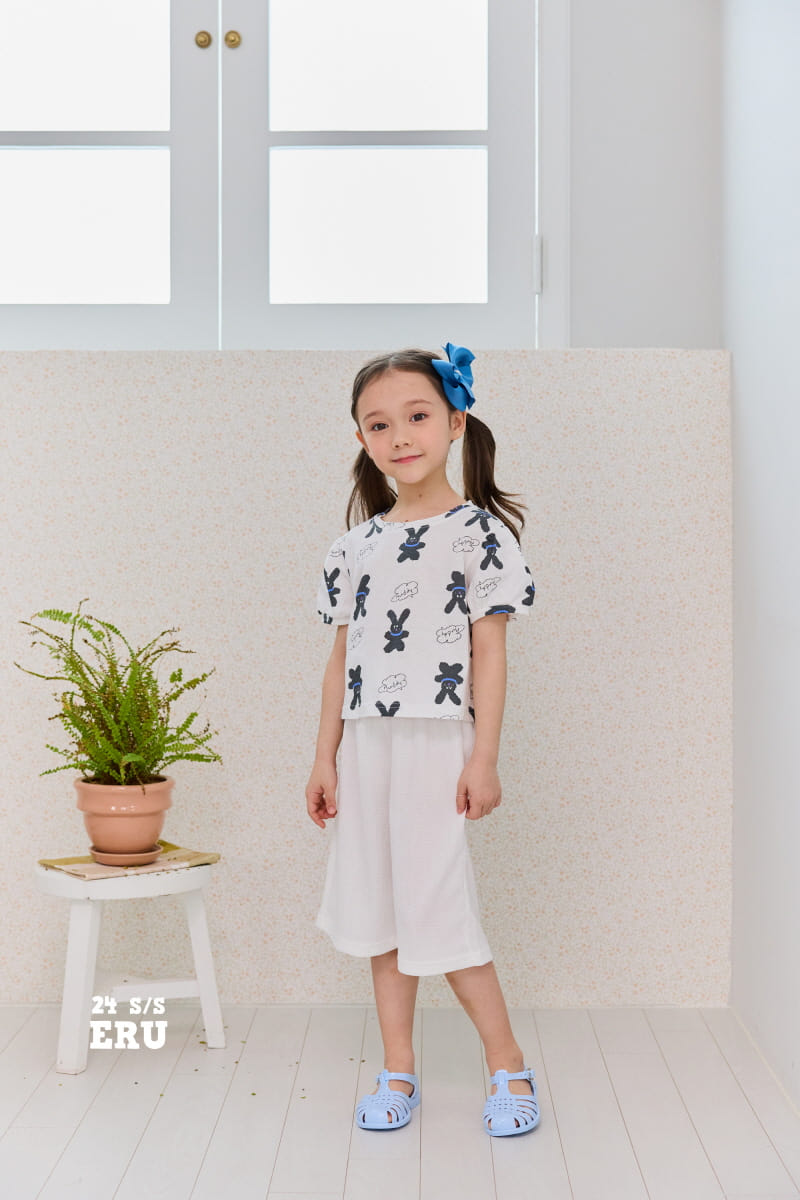 e.ru - Korean Children Fashion - #minifashionista - Rabbit Crop Tee - 2