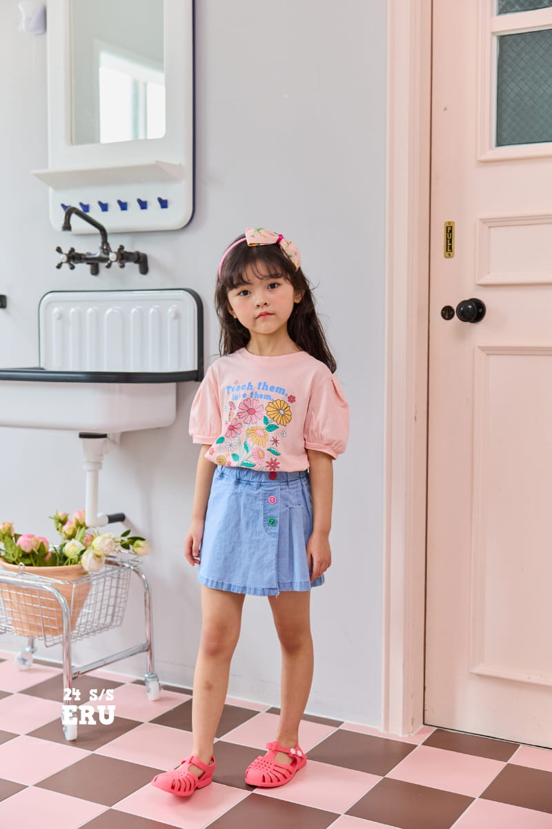 e.ru - Korean Children Fashion - #minifashionista - Flower Tee - 5
