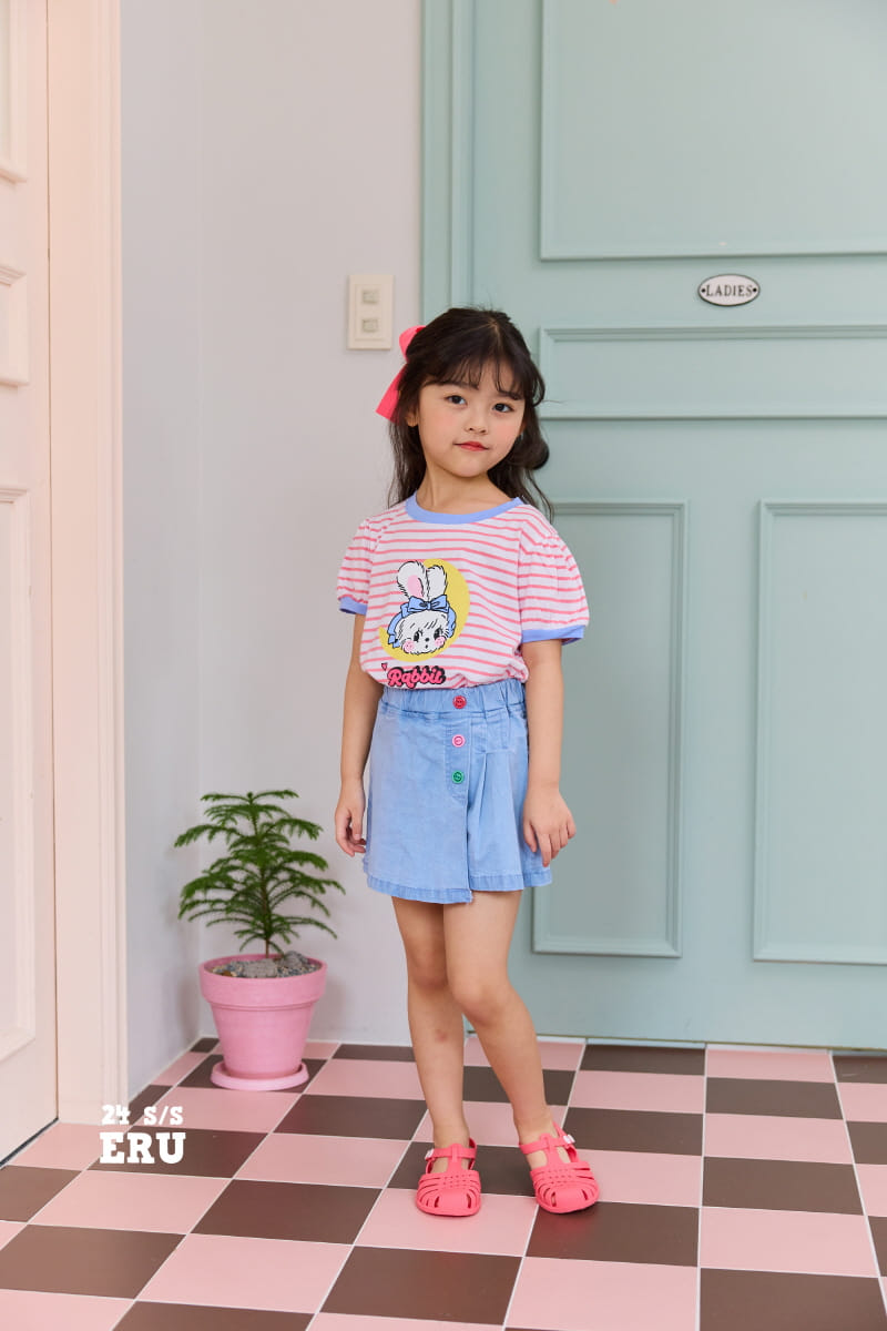 e.ru - Korean Children Fashion - #stylishchildhood - Line Rabbit Tee