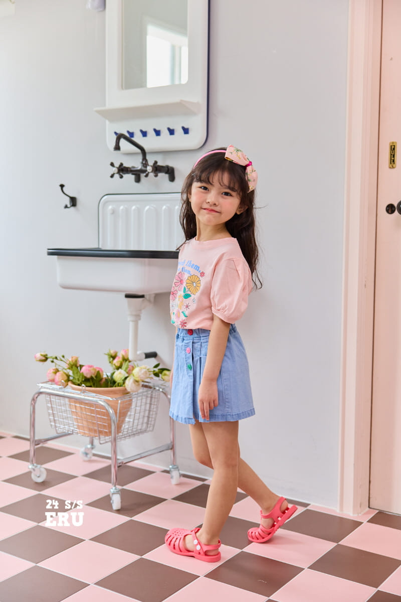 e.ru - Korean Children Fashion - #stylishchildhood - Flower Tee - 9