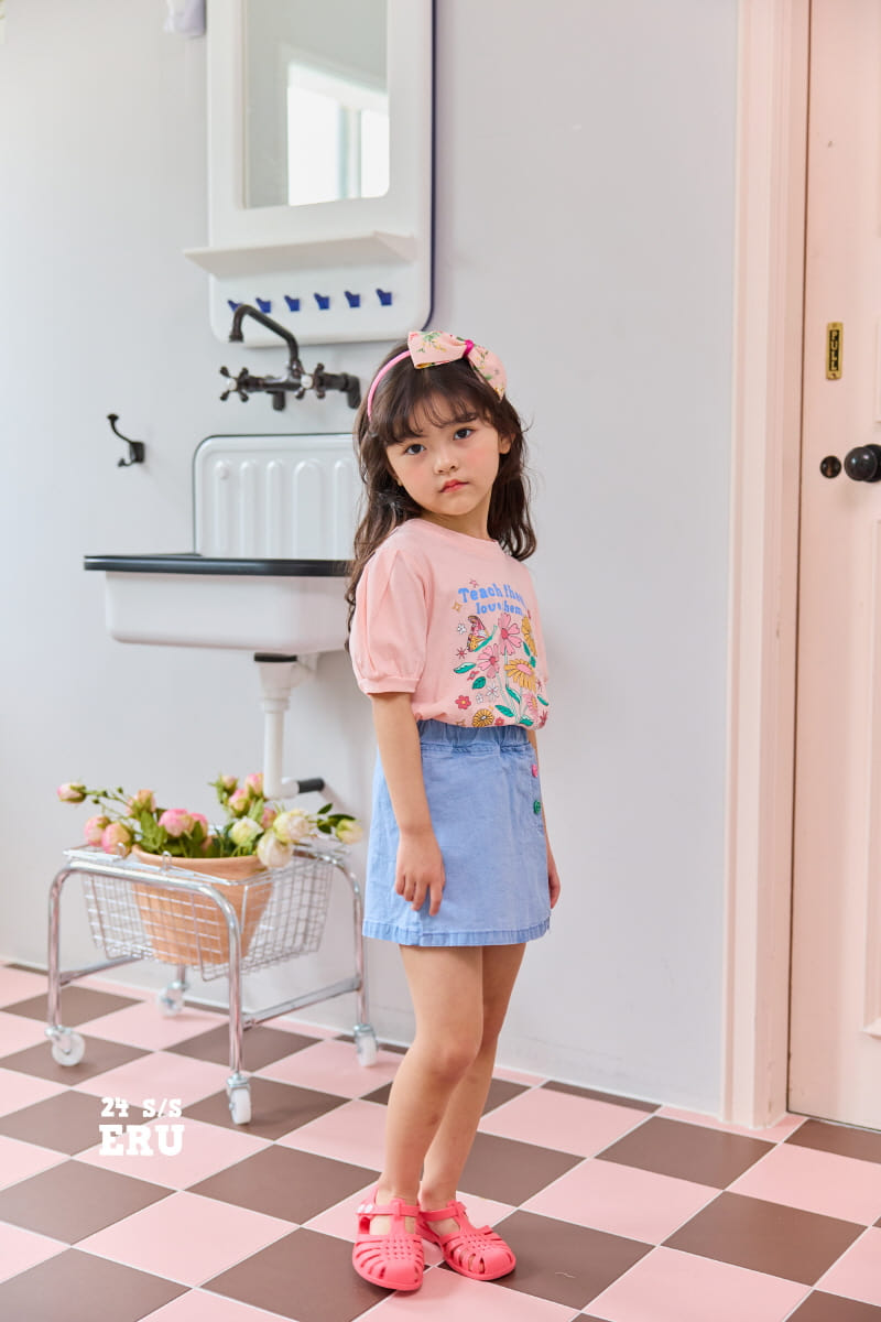 e.ru - Korean Children Fashion - #todddlerfashion - Flower Tee - 7