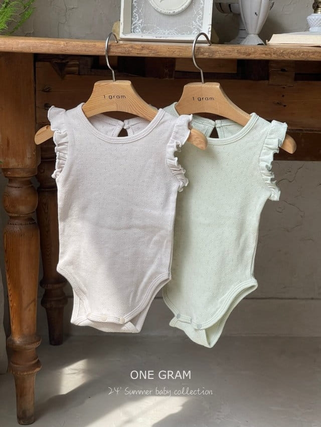 1 Gram - Korean Baby Fashion - #babyclothing - Paris Frill Body Suit - 11