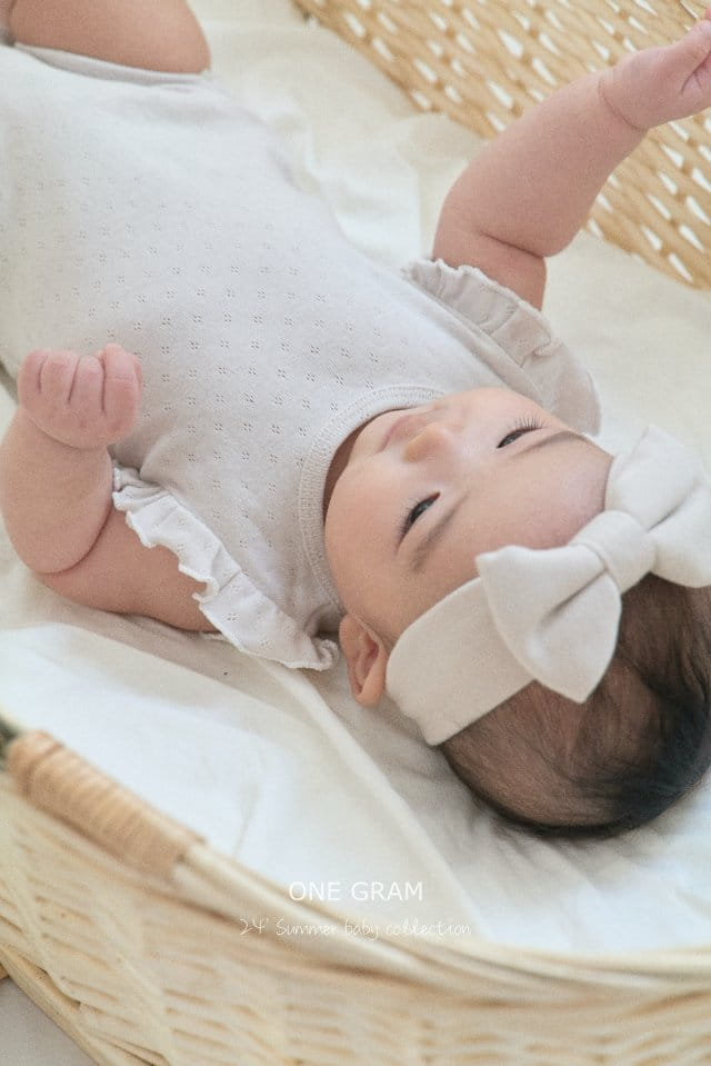 1 Gram - Korean Baby Fashion - #babyoutfit - Paris Frill Body Suit - 3