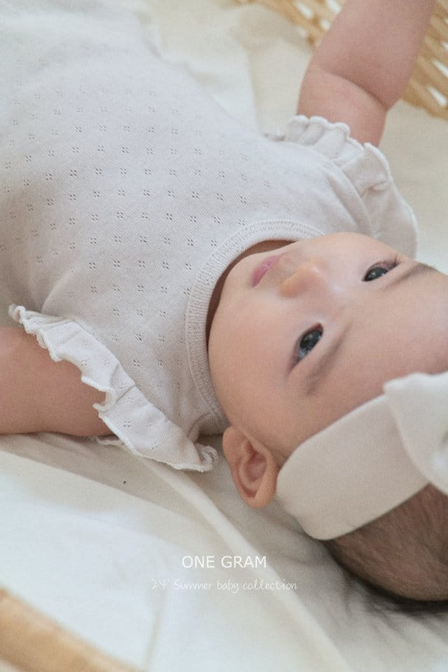 1 Gram - Korean Baby Fashion - #babyoutfit - Paris Frill Body Suit - 4