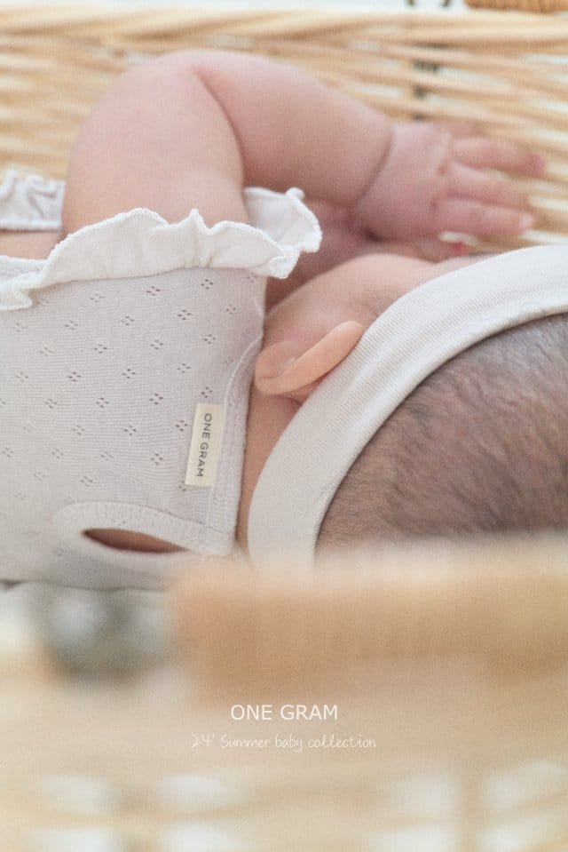 1 Gram - Korean Baby Fashion - #onlinebabyboutique - Paris Frill Body Suit - 6