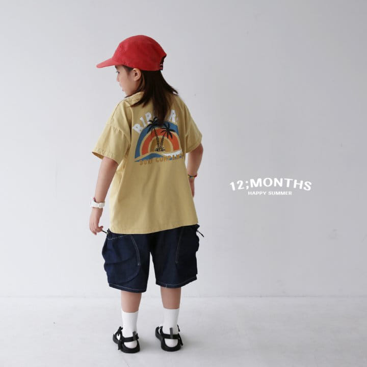 12 Month - Korean Children Fashion - #discoveringself - Plam Tree Tee With MOM - 3