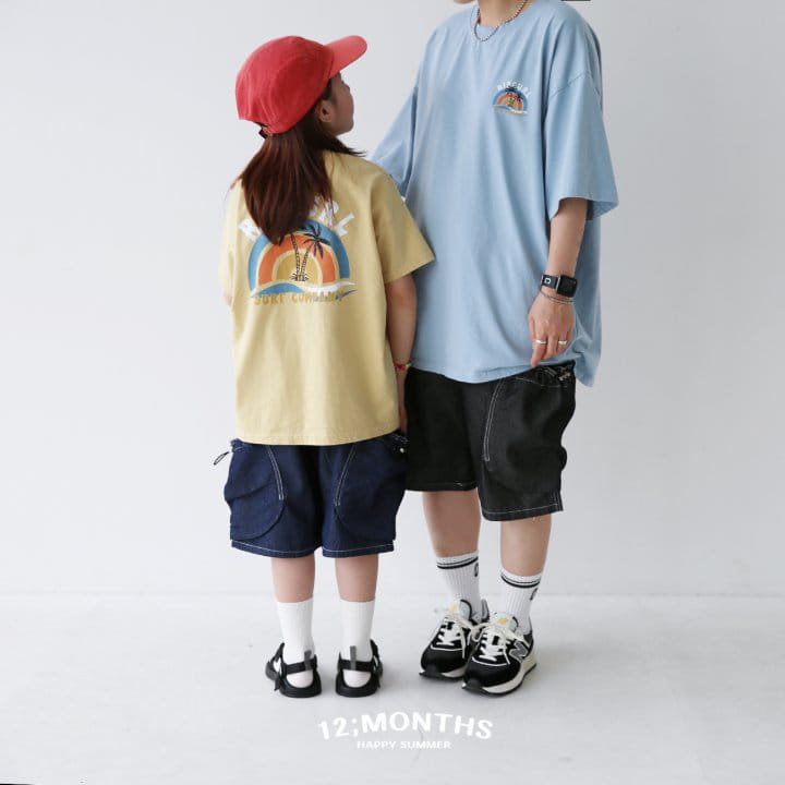 12 Month - Korean Children Fashion - #kidsshorts - Plam Tree Tee With MOM - 5
