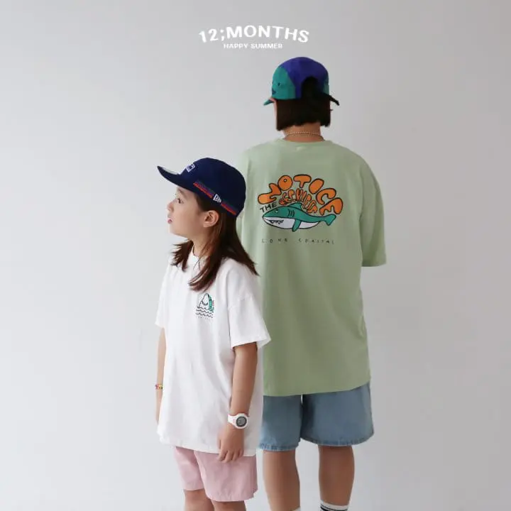 12 Month - Korean Children Fashion - #kidzfashiontrend - Shark Tee With Mom