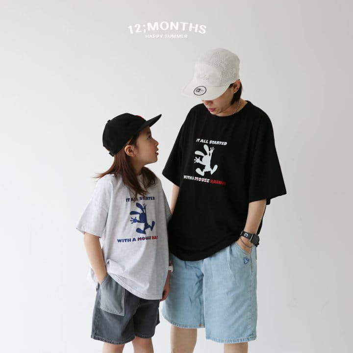 12 Month - Korean Children Fashion - #kidzfashiontrend - Rabbit Tee  With MOM - 3